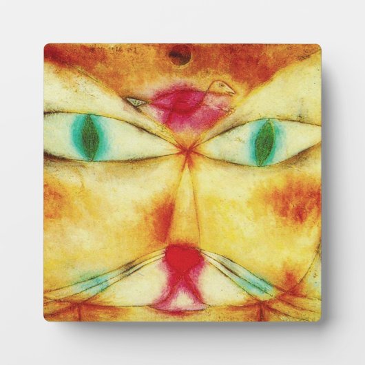 Paul Klee Cat en Bird Plaque Fotoplaat (Voorkant)