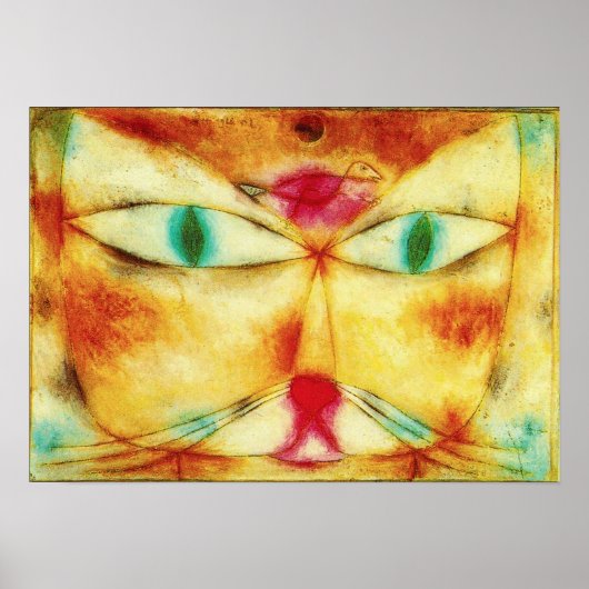 Paul Klee Cat en Bird Poster (Voorkant)