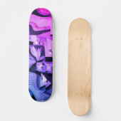 Paul Klee Cool Art Abstrait Vintage Skateboard (Recto)