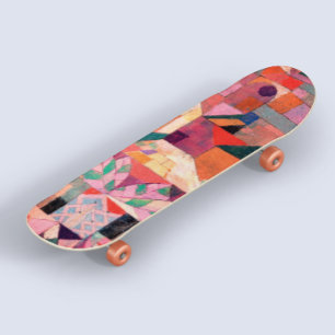 Paul Klee Cool Art Abstrait Vintage Skateboard
