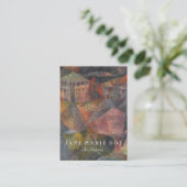 Paul Klee Das Hotel  Visitekaartje (Staand voorkant)