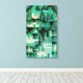 Paul Klee Dream City Canvas Poster Afdruk (Insitu (Houten vloer))