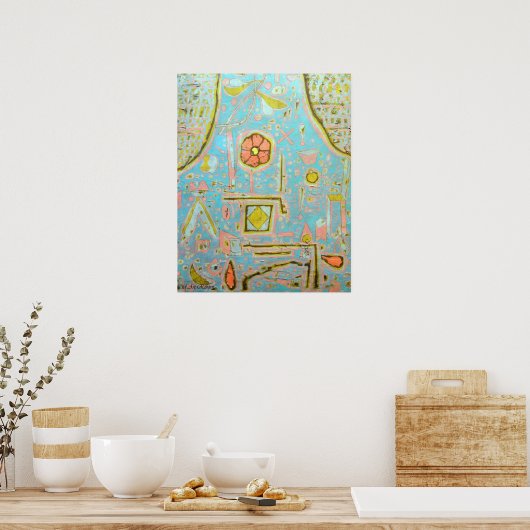 Paul Klee Efflorescence Poster (Keuken)