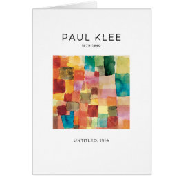 Paul Klee, Elegant Modern Absract Fine Art Kaart