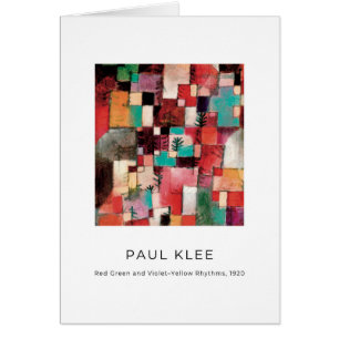 Paul Klee, Elegant Modern Abstracte Fine Art Kaart