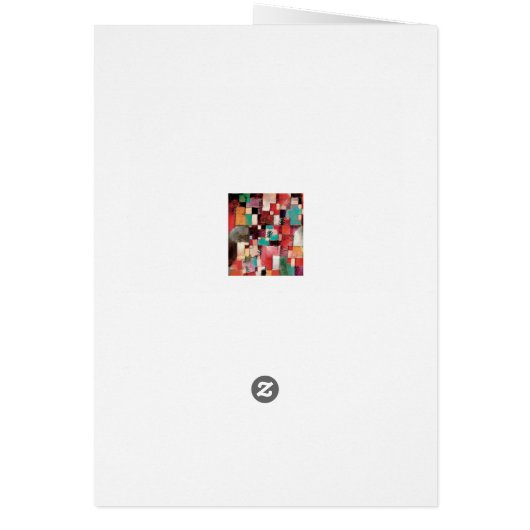 Paul Klee, Elégante carte d'art Abstrait moderne (Dos)