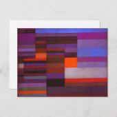 Paul Klee Fire dans la carte postale du soir (Devant / Derrière)