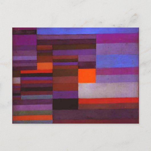 Paul Klee Fire dans la carte postale du soir (Devant)