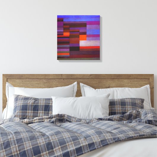 Paul Klee Fire in de avonddoek Print (Insitu (Slaapkamer))