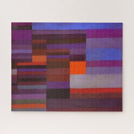 Paul Klee Fire in the Evening Abstracte Fine Art Legpuzzel (Horizontaal)