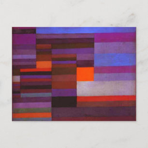 Paul Klee Fire in the Evening Briefkaart