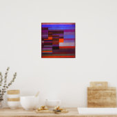 Paul Klee Fire in the Evening Poster (Keuken)