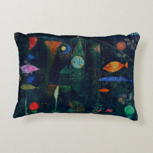 Paul Klee Fish Magic Abstract schilderen Grafisch  Accent Kussen