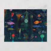 Paul Klee Fish Magic Abstract schilderen Grafisch  Briefkaart (Voorkant)