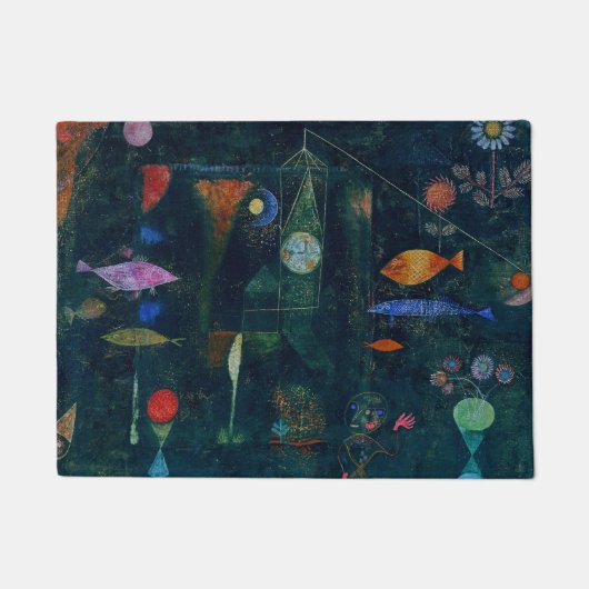 Paul Klee Fish Magic Abstract schilderen Grafisch  Deurmat (Voorkant)