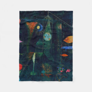 Paul Klee Fish Magic Abstract schilderen Grafisch  Fleece Deken
