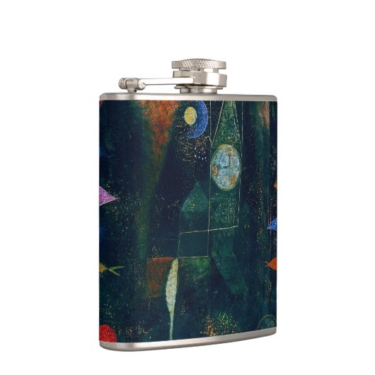 Paul Klee Fish Magic Abstract schilderen Grafisch  Heupfles (Rechts)