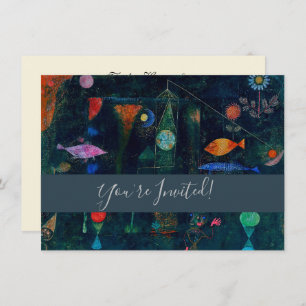 Paul Klee Fish Magic Abstract schilderen Grafisch  Kaart