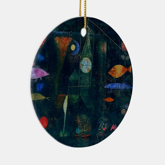 Paul Klee Fish Magic Abstract schilderen Grafisch  Keramisch Ornament (Rechts)