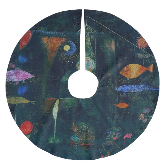 Paul Klee Fish Magic Abstract schilderen Grafisch  Kerstboom Rok (Voorkant)