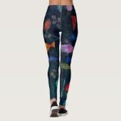 Paul Klee Fish Magic Abstract schilderen Grafisch  Leggings (Achterkant)