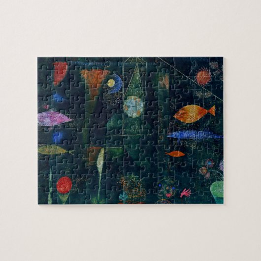 Paul Klee Fish Magic Abstract schilderen Grafisch  Legpuzzel (Horizontaal)