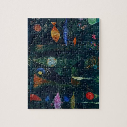 Paul Klee Fish Magic Abstract schilderen Grafisch  Legpuzzel (Verticaal)