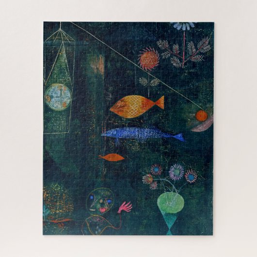 Paul Klee Fish Magic Abstract schilderen Grafisch Legpuzzel (Verticaal)