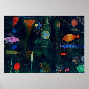 Paul Klee Fish Magic Abstract schilderen Grafisch Poster