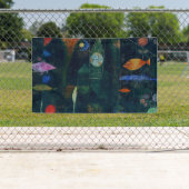 Paul Klee Fish Magic Abstract schilderen Grafisch Spandoek (Insitu)