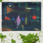 Paul Klee Fish Magic Abstract schilderen Grafisch  Theedoek (Gevouwen)