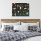 Paul Klee Fish Magic Canvas Afdruk (Insitu (Slaapkamer))