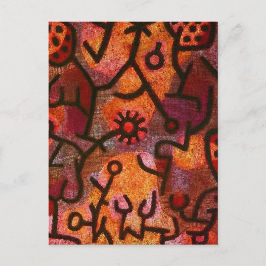 Paul Klee Flora di Roccia Carte postale (Devant)
