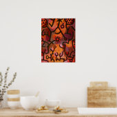 Paul Klee Flora di Roccia Poster (Keuken)