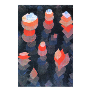 Paul Klee - Groei van de nacht Planten Foto Afdruk