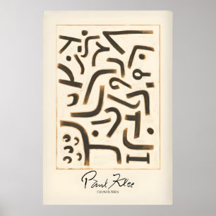 Paul Klee Growth Stirs Impression d'art abstrait m