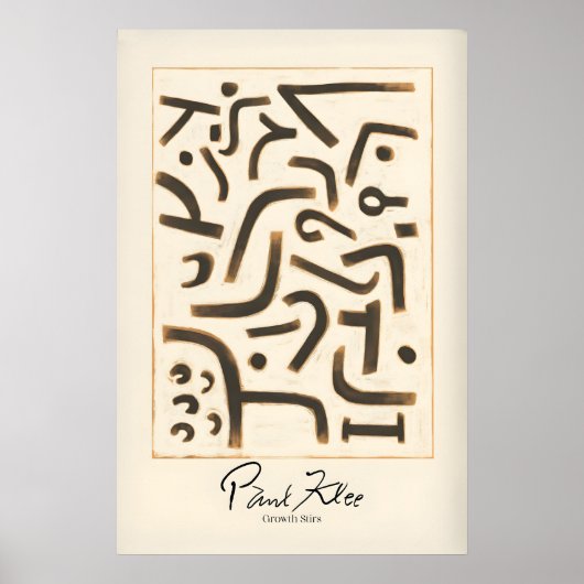 Paul Klee Growth Stirs Impression d'art abstrait m (Devant)