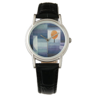 Paul Klee Harbinger van Autumn. Blauwe geometrisch Horloge