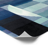 Paul Klee Harbinger van de herfst. blauwe kunst Poster (Hoek)