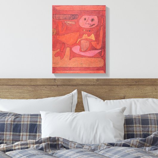 Paul Klee, het Man van Verwardheid (1939) - Kunst  Canvas Afdruk (Insitu (Slaapkamer))