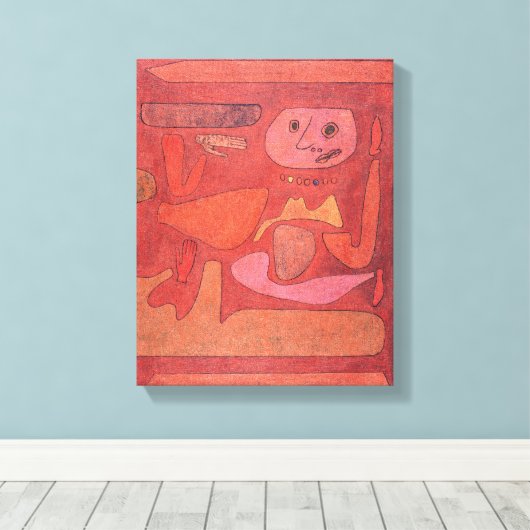 Paul Klee, het Man van Verwardheid (1939) - Kunst  Canvas Afdruk (Insitu (Houten vloer))