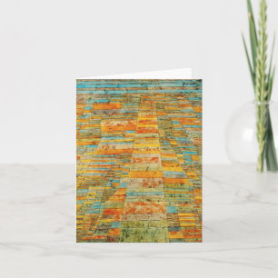 Paul Klee Highways en Byways Note Card Kaart