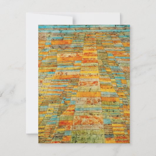 Paul Klee Highways en Byways-uitnodigingen Kaart (Voorkant)