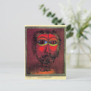 Paul Klee, hoofd van Bandit Briefkaart