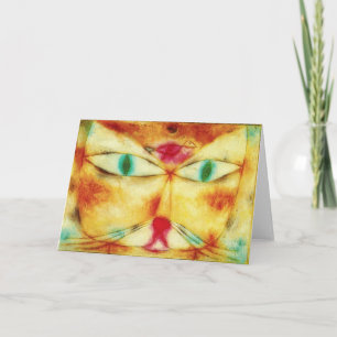 Paul Klee Kat en Vogel Wenskaart Kaart