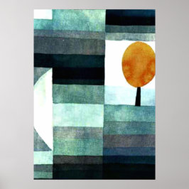 Paul Klee kunst: De boodschapper van de herfst Poster