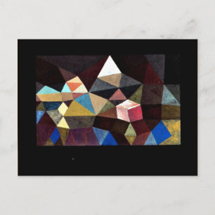 Paul Klee kunst - Kristallijn landschap Briefkaart