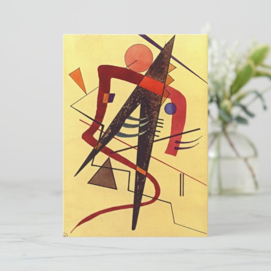 Paul Klee-kunst: warm, beroemd abstract schilderij Feestdagenkaart (Staand voorkant)