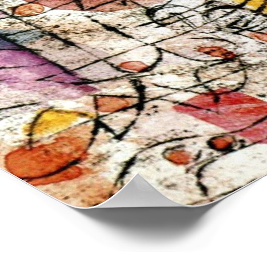 Paul Klee kunst - Watervogels - Eend, 1919 Poster (Hoek)