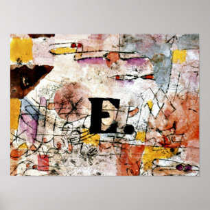 Paul Klee kunst - Watervogels - Eend, 1919 Poster